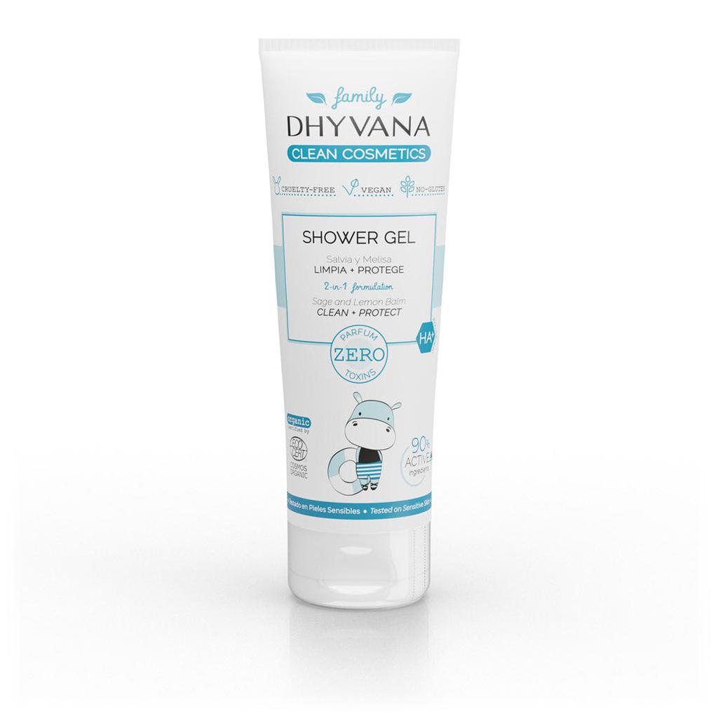 Dhyvana Family suihkugeeli 200 ml sitruunamelissa-salvia, sulfaatiton - Shampoot - Dhyvana - Nicca.fi