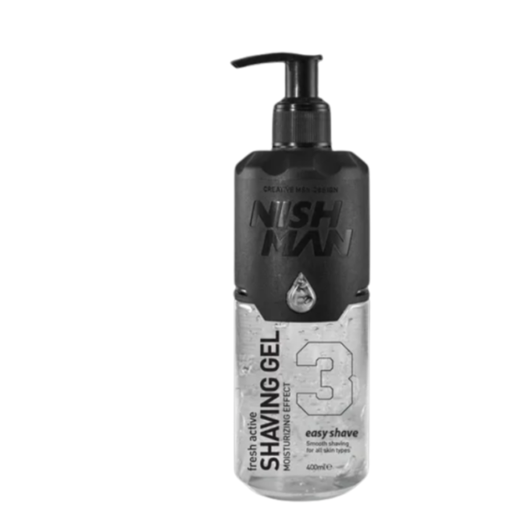 NishMan Shaving Gel 3 Clear 400 ml - Ihonhoito - Nishman - Nicca.fi