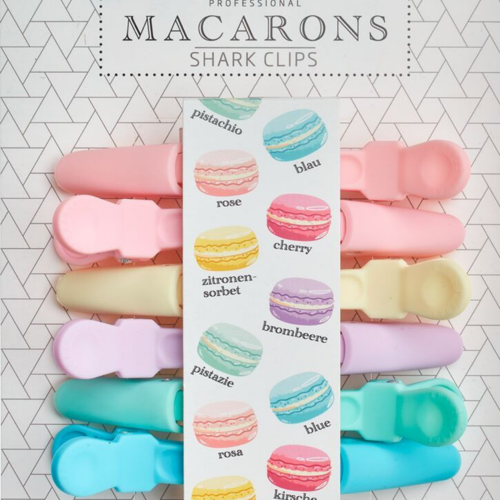 Shark-jaotteluklipsi Macarons, 6 kpl - Klipsit - Efalock - Nicca.fi