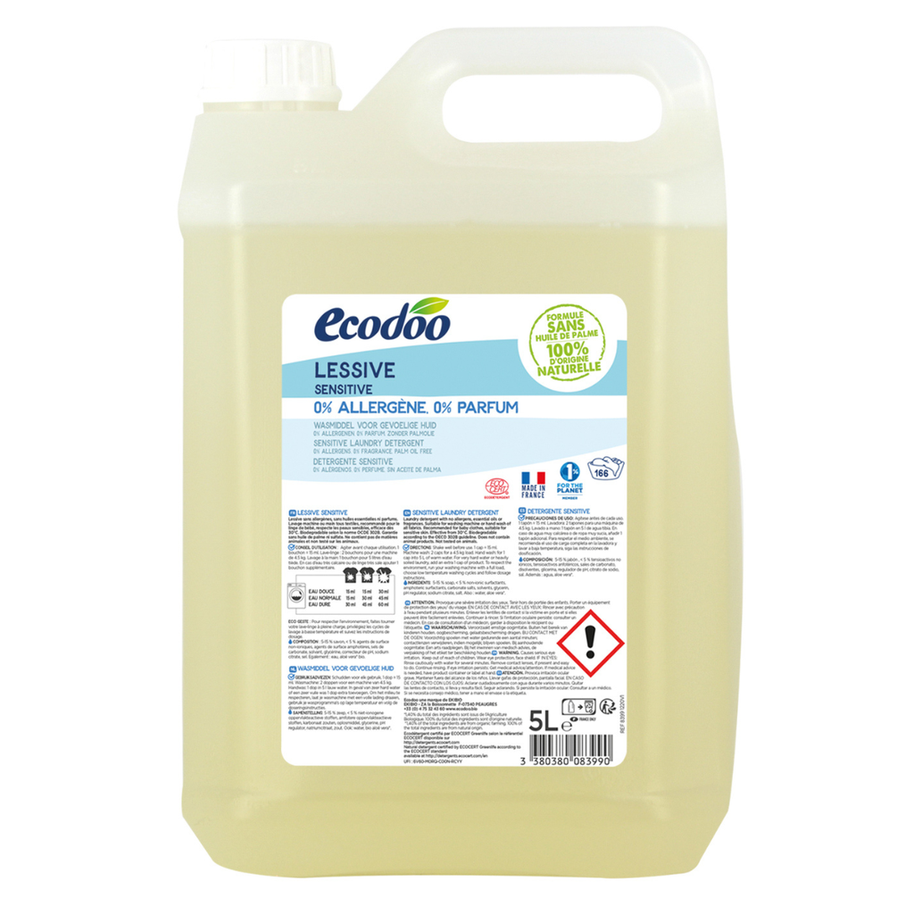 Ecodoo RESPECT hajusteeton pyykinpesuaine, 5L