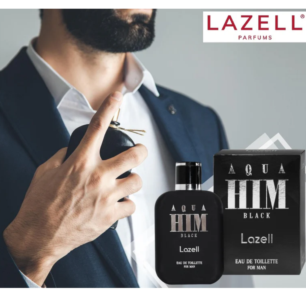 Lazell Aqua HIM Black – Eau de Parfum 100 ml - Hajuvedet - Lazell - Nicca.fi