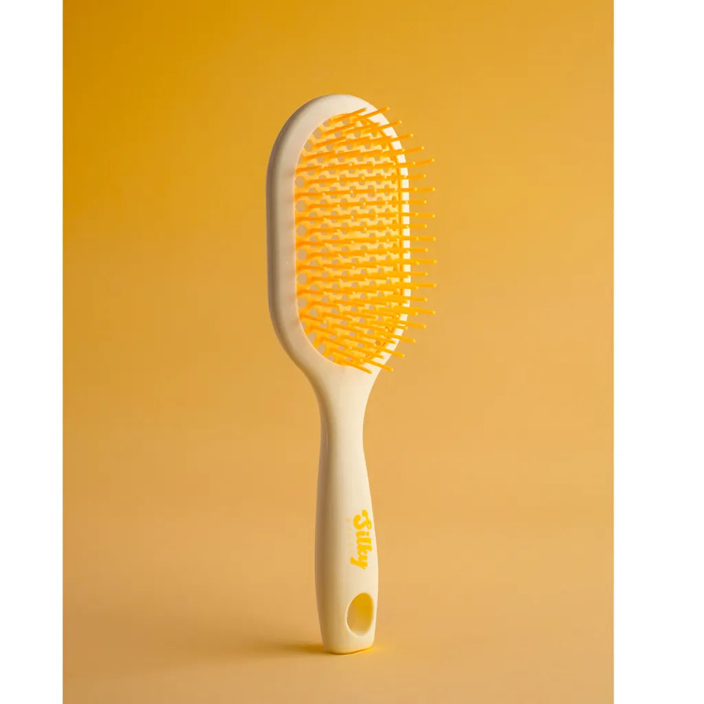 Silky Brush Lemon Drop – harja kiharoiden selvitykseen - Muut harjat - Silky Curl - Nicca.fi