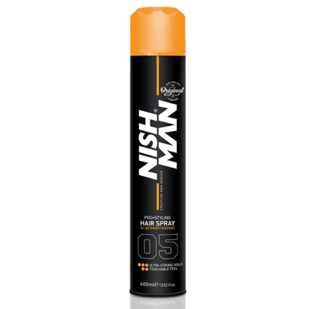 Nishman Ultra Strong Hold Hair Spray 400 ml , N.5 - Miesten muotoilutuotteet - Nishman - Nicca.fi