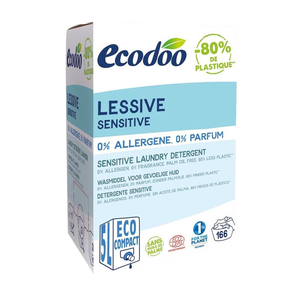 Ecodoo RESPECT hajusteeton pyykinpesuaine, 5L