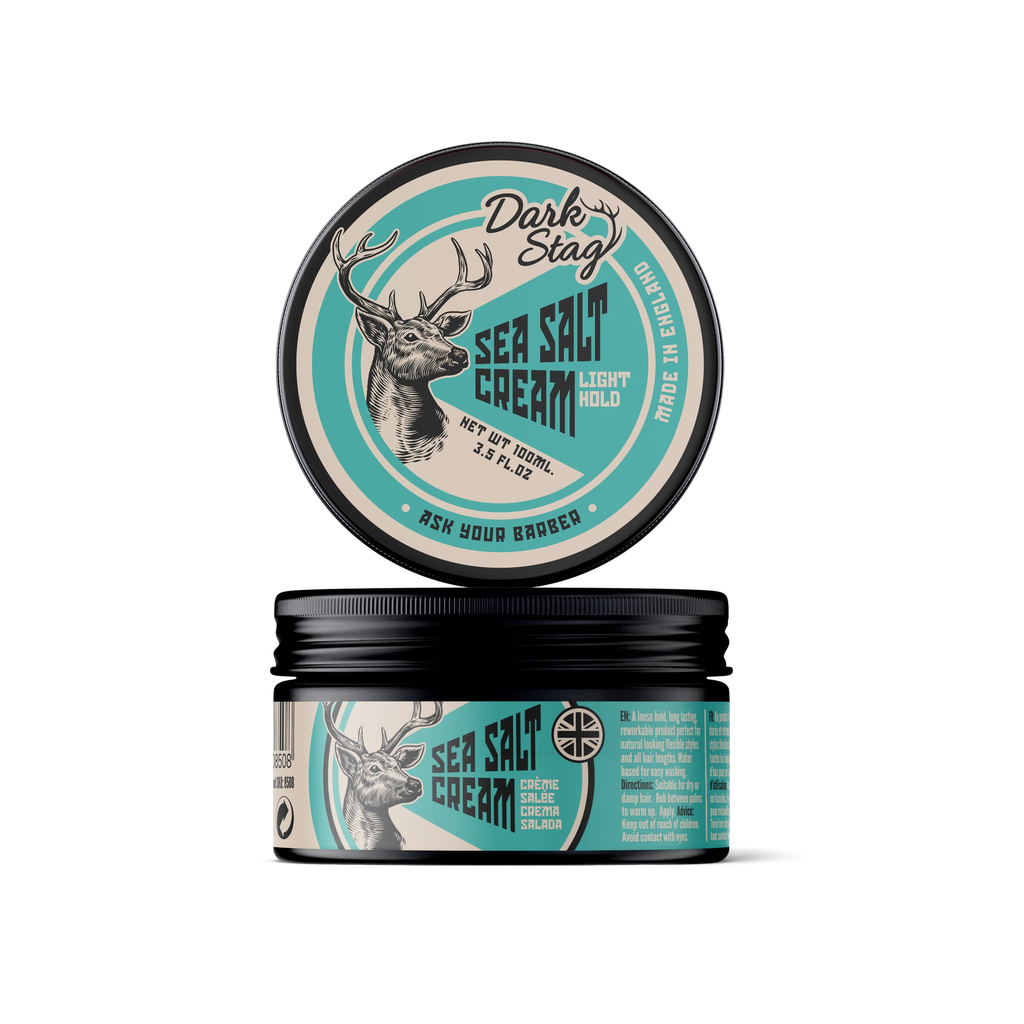Dark Stag Sea Salt Cream 100ml – kevyt pito & luonnollinen tekstuuri - Hiustuotteet - Dark Stag - Nicca.fi