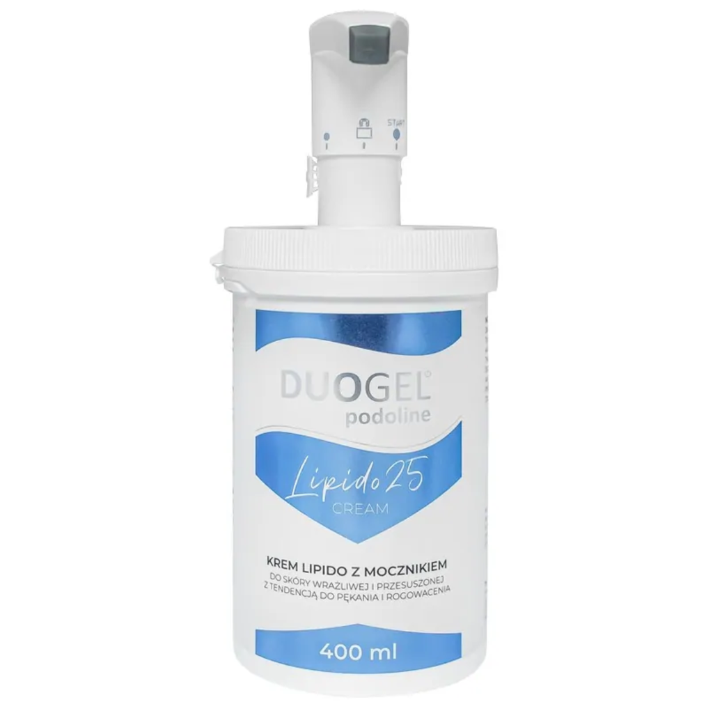 Duogel Lipido Cream with Urea 25% 400 ml-pumpulla - Vartalon-ja jalkojen hoito - Duogel - Nicca.fi