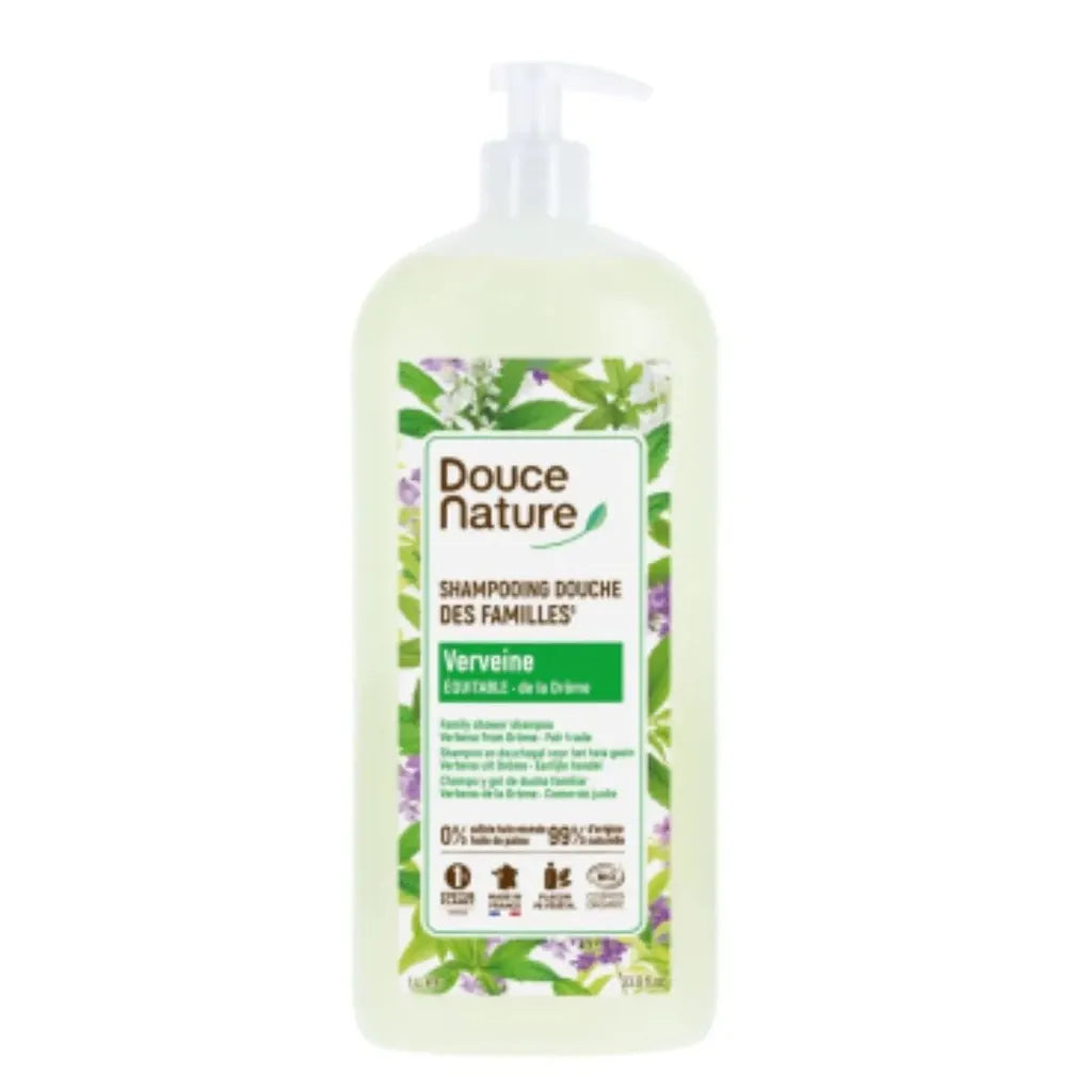 Douce Nature Verbena suihkushampoo, 1000 ml - Shampoot - Douce Nature - Nicca.fi
