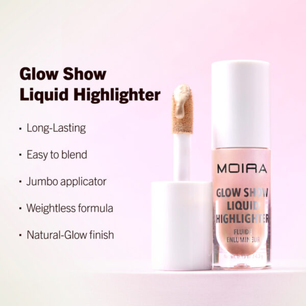 MOIRA Glow Show Liquid Highlighter 003 Champagne Delight - Kasvojen hoito - Moira Cosmetics - Nicca.fi