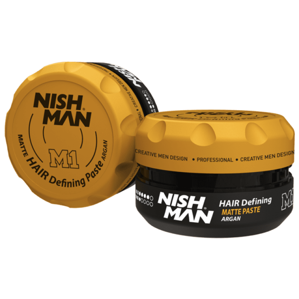 Hair Defining Matte Paste Argan | M1 - Vahat ja Geelit - Nishman - Nicca.fi