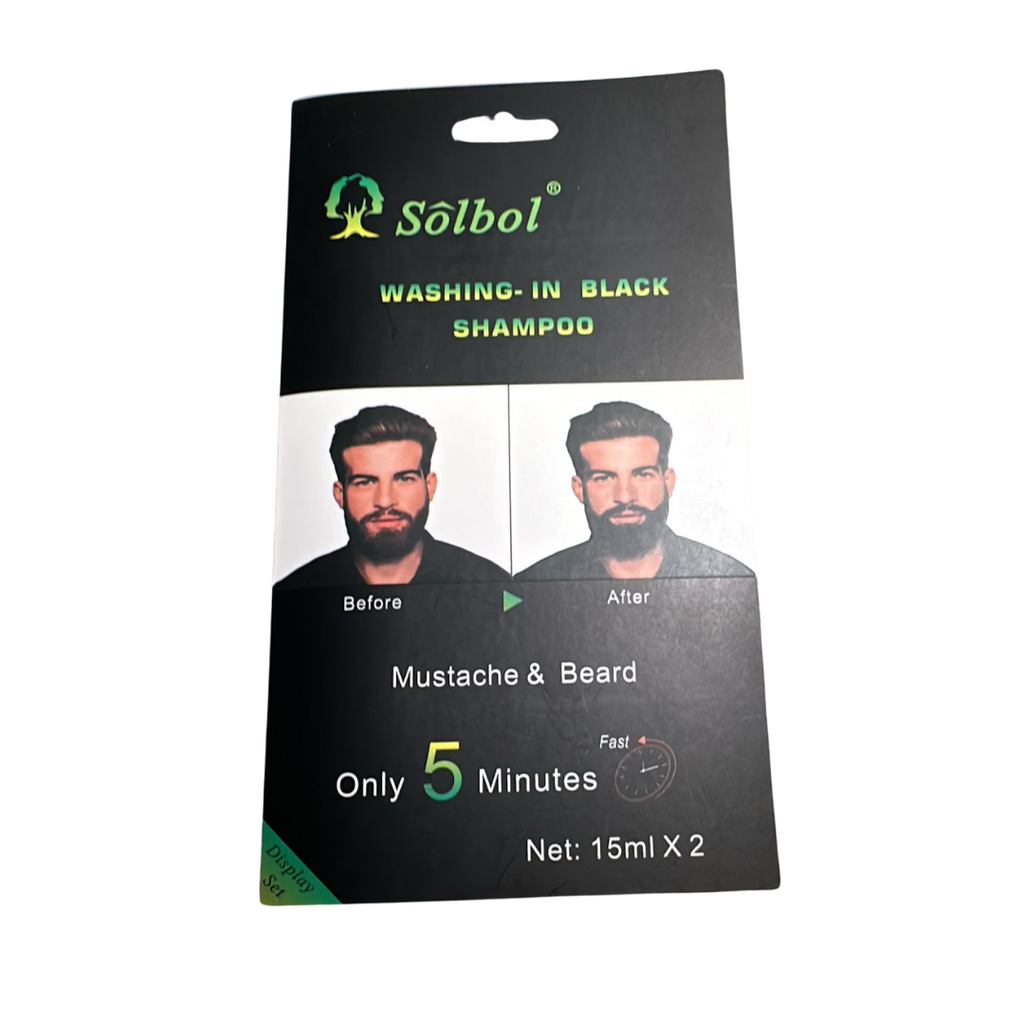 Solbol parranvärjäysshampoo musta 2x15ml - Poistuvat tuotteet - Nicca.fi - Nicca.fi