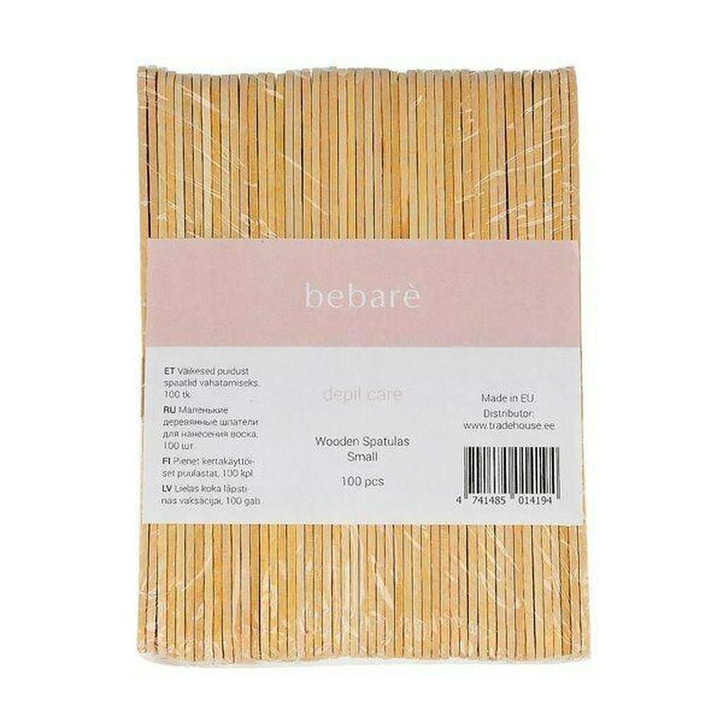 Kertakäyttöiset Puulastat, 100 kpl, Small - Tarvikkeet karvojenpoistoon - BEBARÉ - Nicca.fi