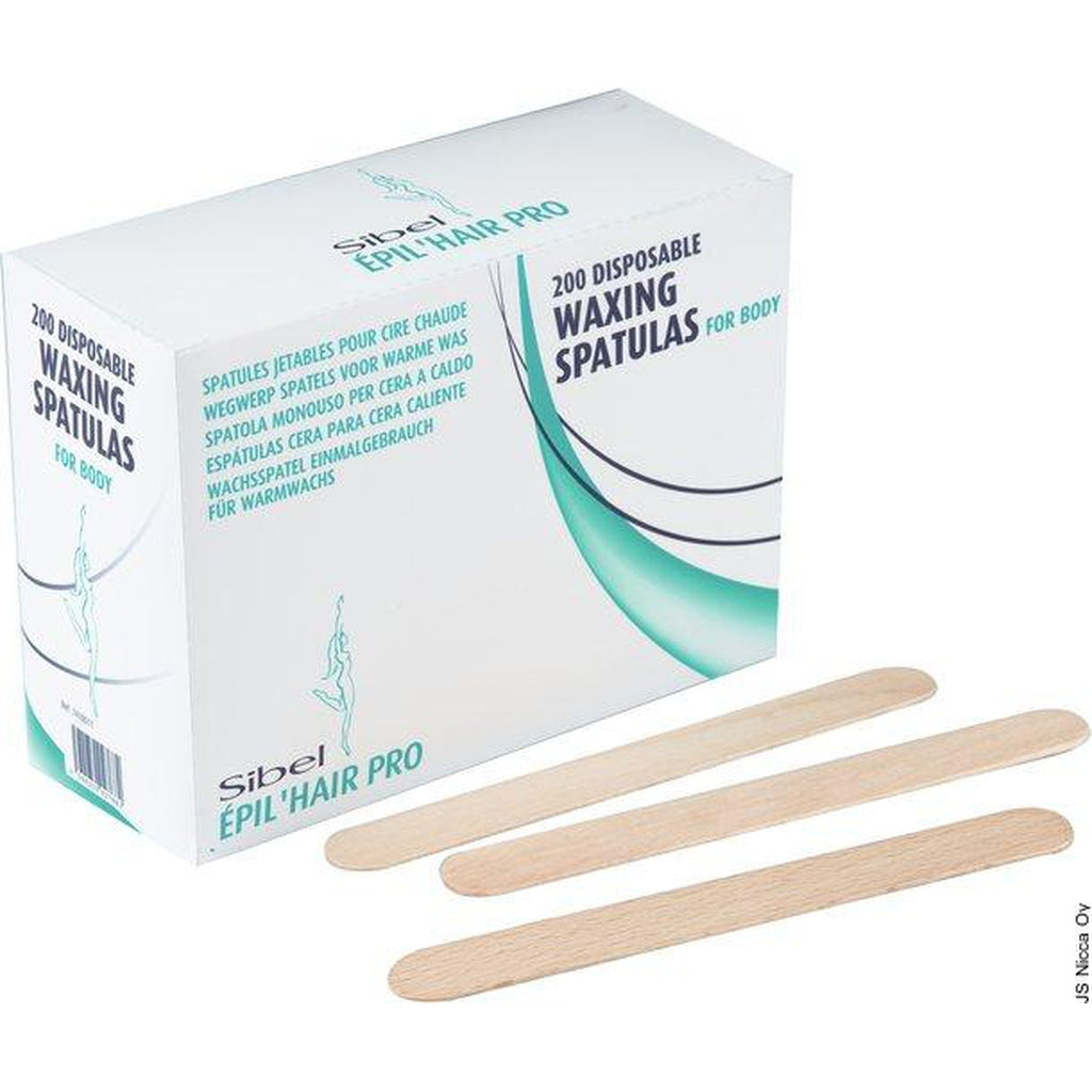 Puiset kertakäyttölastat, 200 kpl - Tarvikkeet karvojenpoistoon - Sibel - Nicca.fi