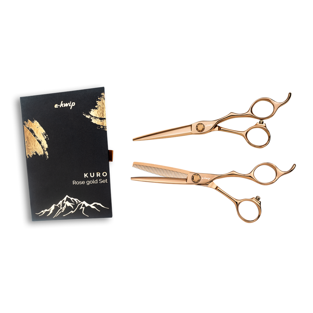 e-kwip Kuro rose gold Saksisetti - E-kwip leikkaussakset - E-Kwip - Nicca.fi
