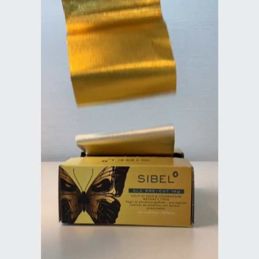 High-Light Katkaistu kohokuvioitu alumiinifolio 300 kpl ,Gold