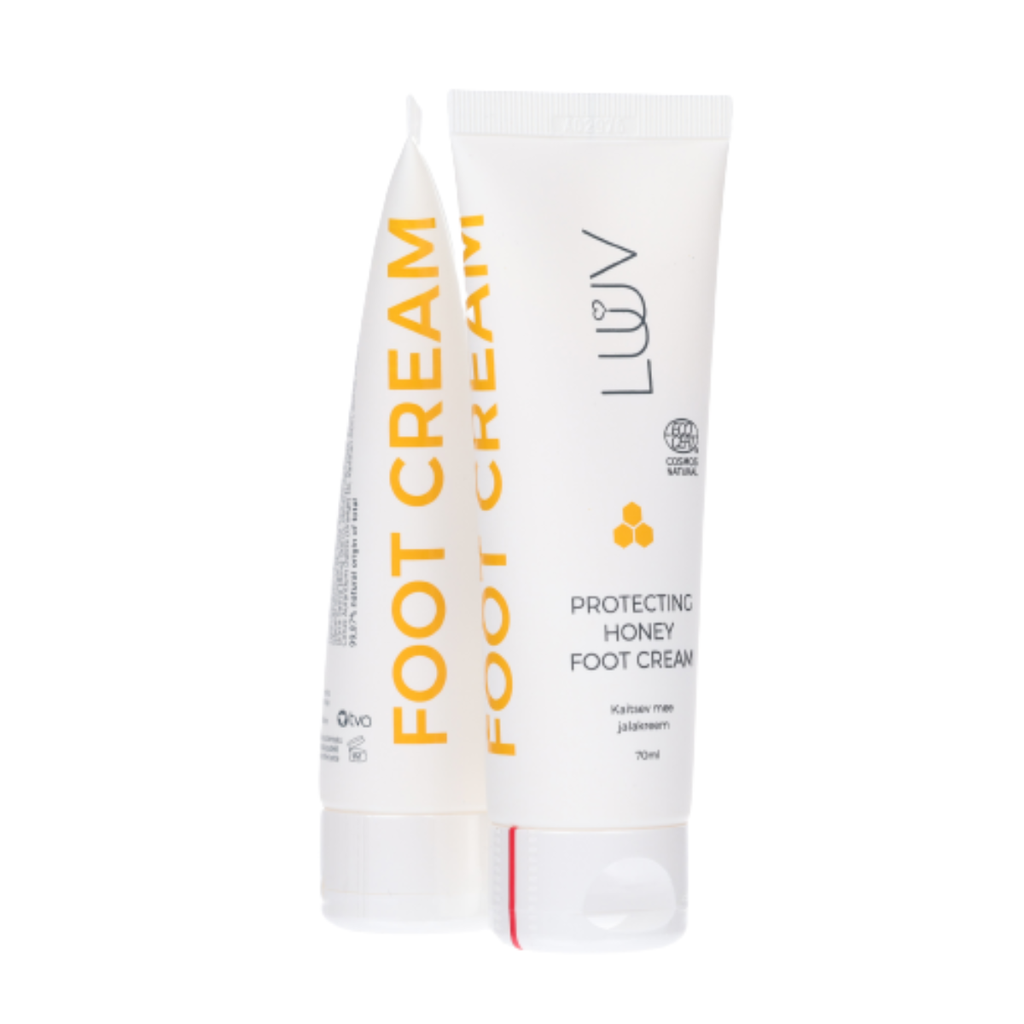 Luuv Hunajainen jalkavoide( ECOCERT/COSMOS ), suojaava ja kosteuttava, 70ml - Vartalonhoito - Luuv - Nicca.fi