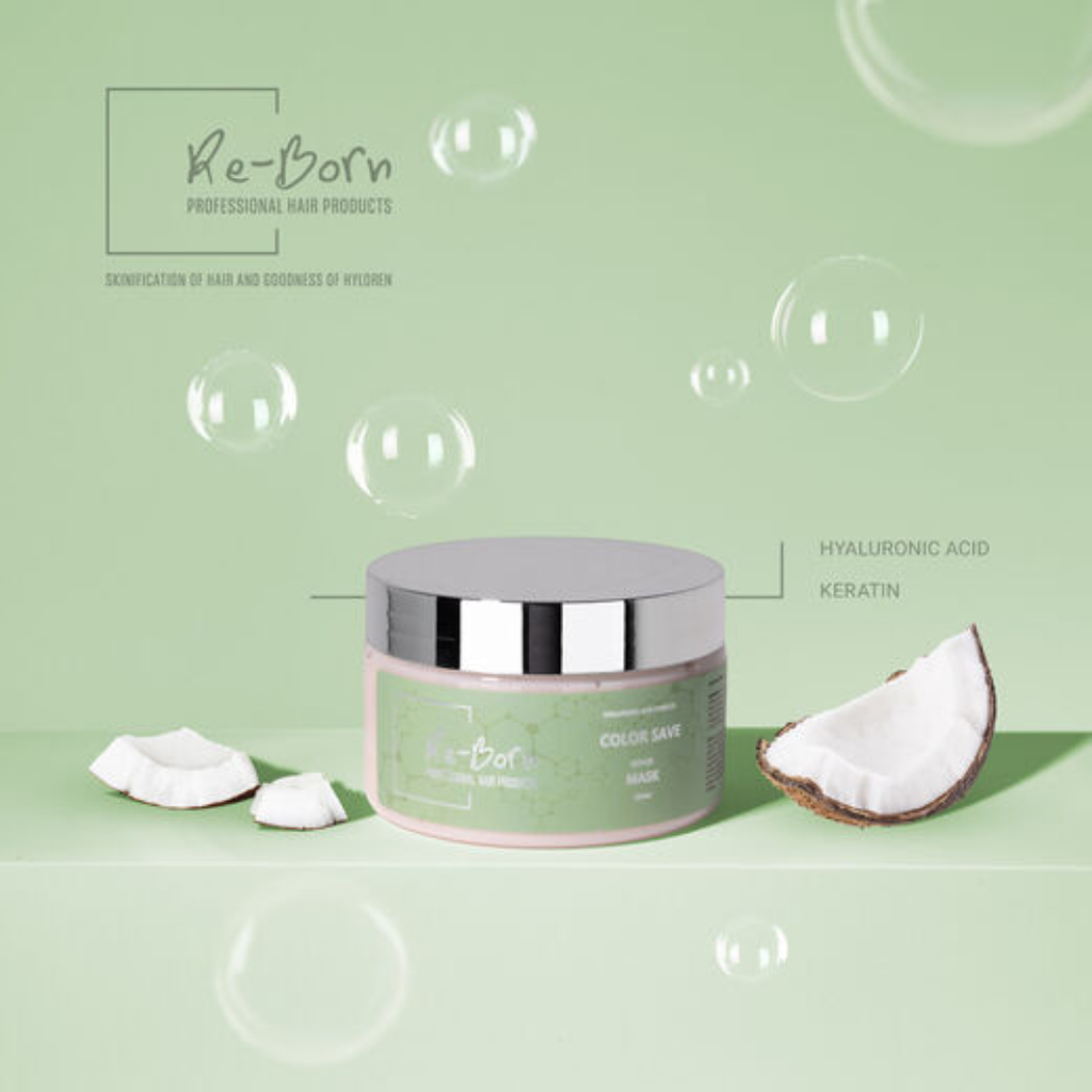 Re-Born Hairsolution Color Save Mask 250ml - Hoitoaineet - Re-Born Hairsolution - Nicca.fi