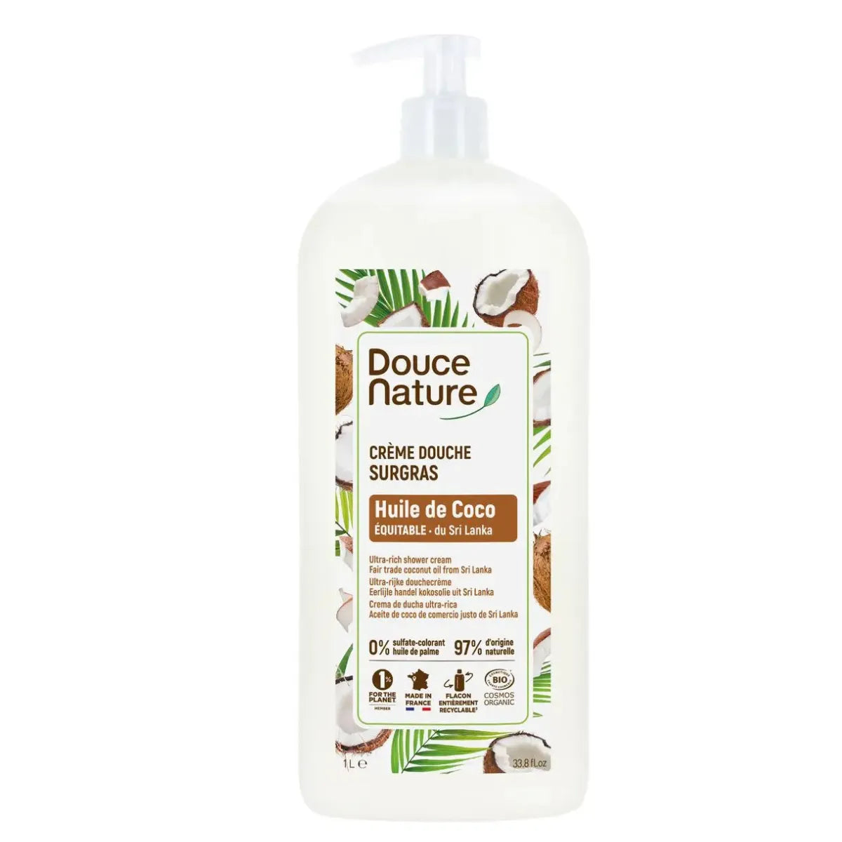 Douce Nature Luomu Kookossuihkuvoide / Suihkugeeli 1000 ml