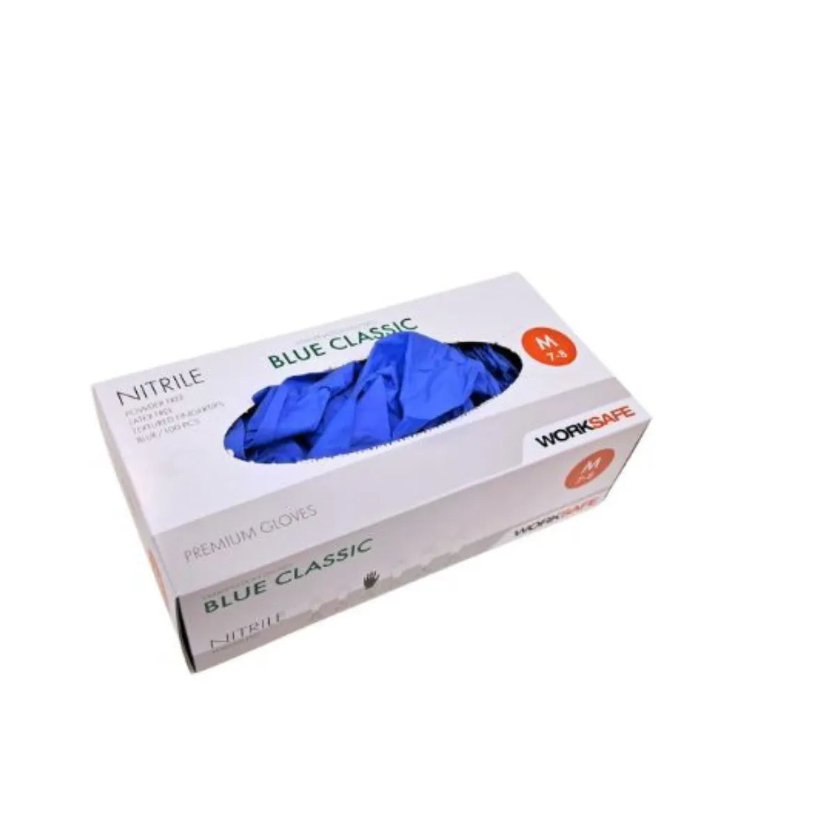 Nitriilikäsine Worksafe Blue Classic ,koko M - Nitriilikäsineet - Worksafe - Nicca.fi