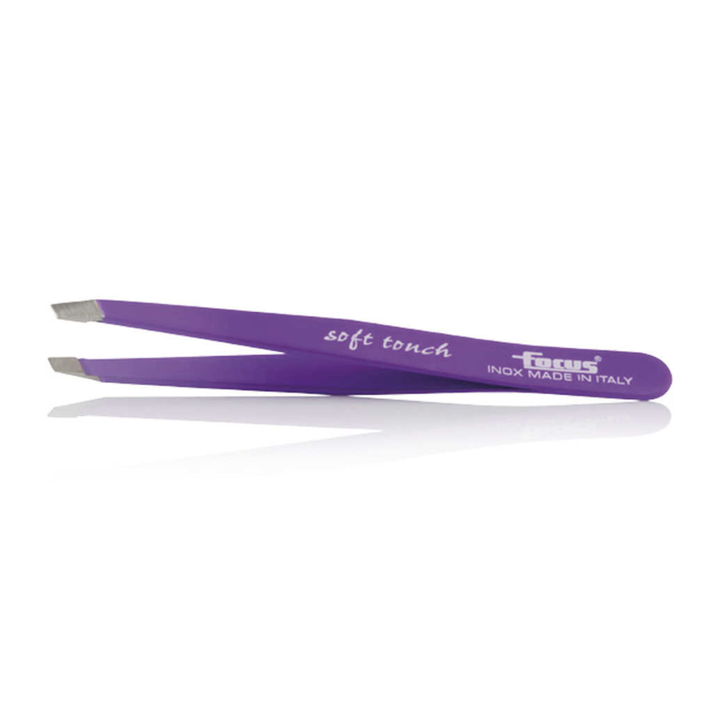 Eyebrow tweezers Focus soft touch, Angled tips