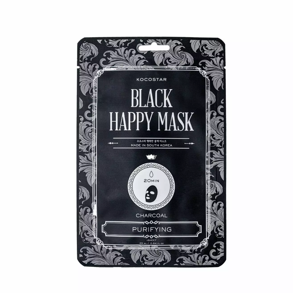 Kocostar Black Happy Mask -kangasnaamio - Kasvojen hoito - Kocostar - Nicca.fi