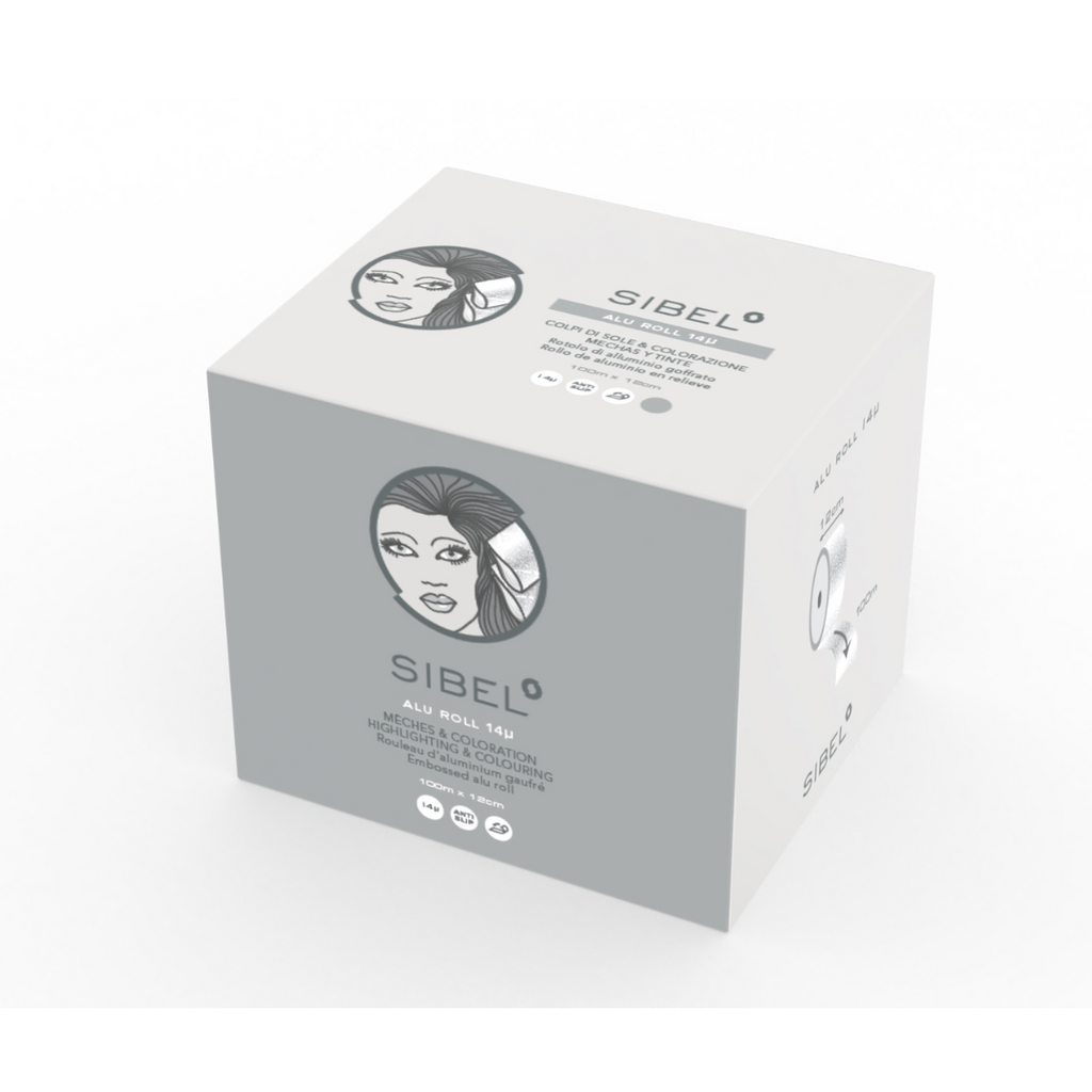 Sibel Embossed folio 14µ Silver 12cmx100m - Foliot - Sibel - Nicca.fi