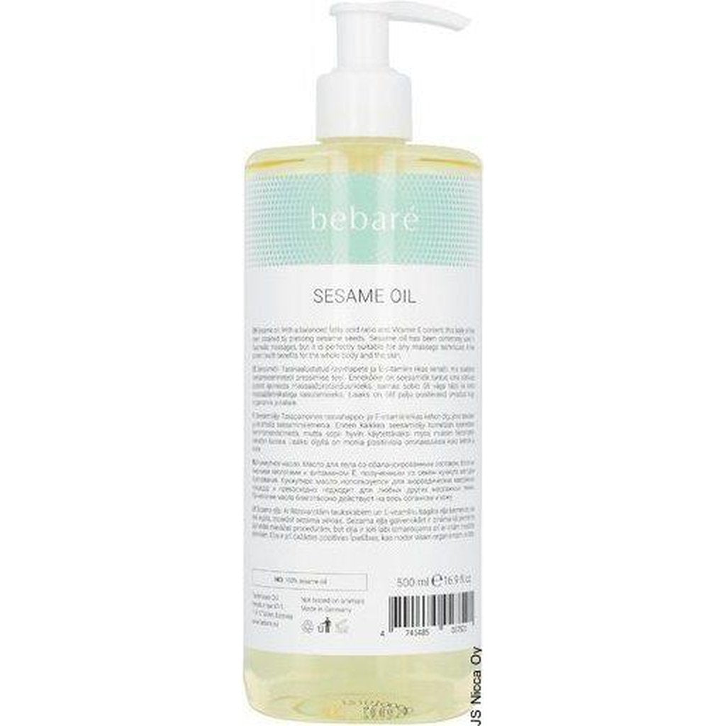 BEBARÉ Seesami Hierontaöljy, 500 ml - Vartalon-ja jalkojen hoito - BEBARÉ - Nicca.fi