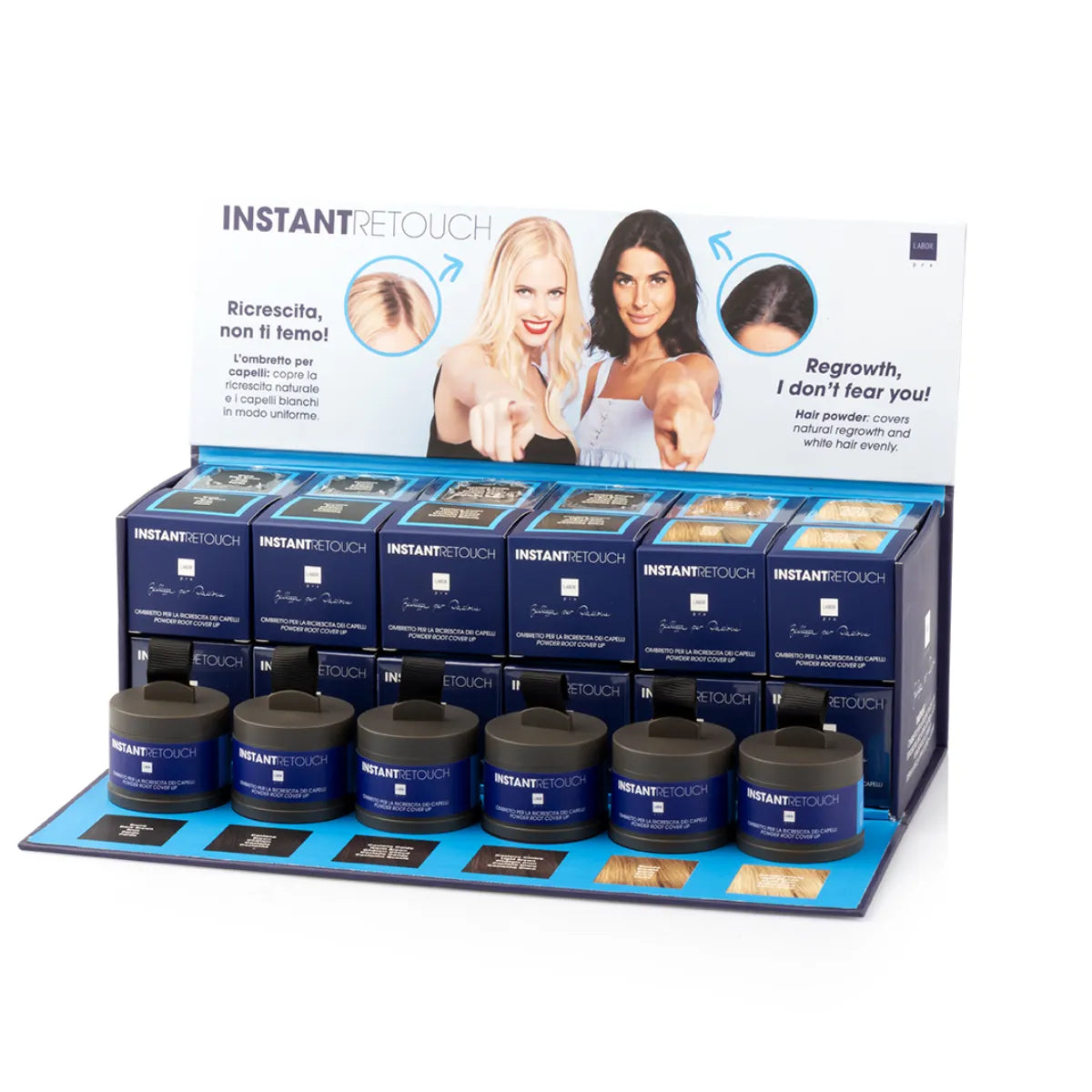 Labor Pro Instant Retouch Hiuspuuteri Display, 24 kpl + 6 testeriä