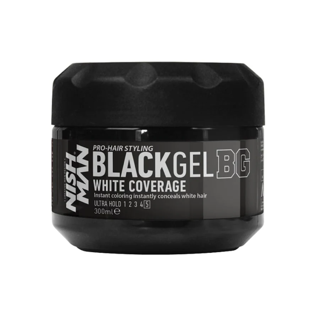 Nishman Black Gel White Coverage, 300 ml