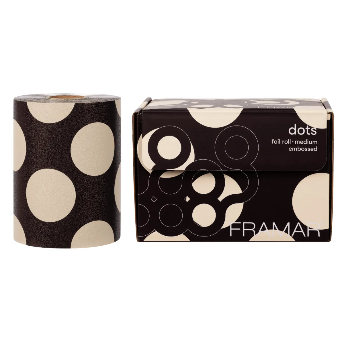 Framar Embossed Roll Big Brown Dots 97m