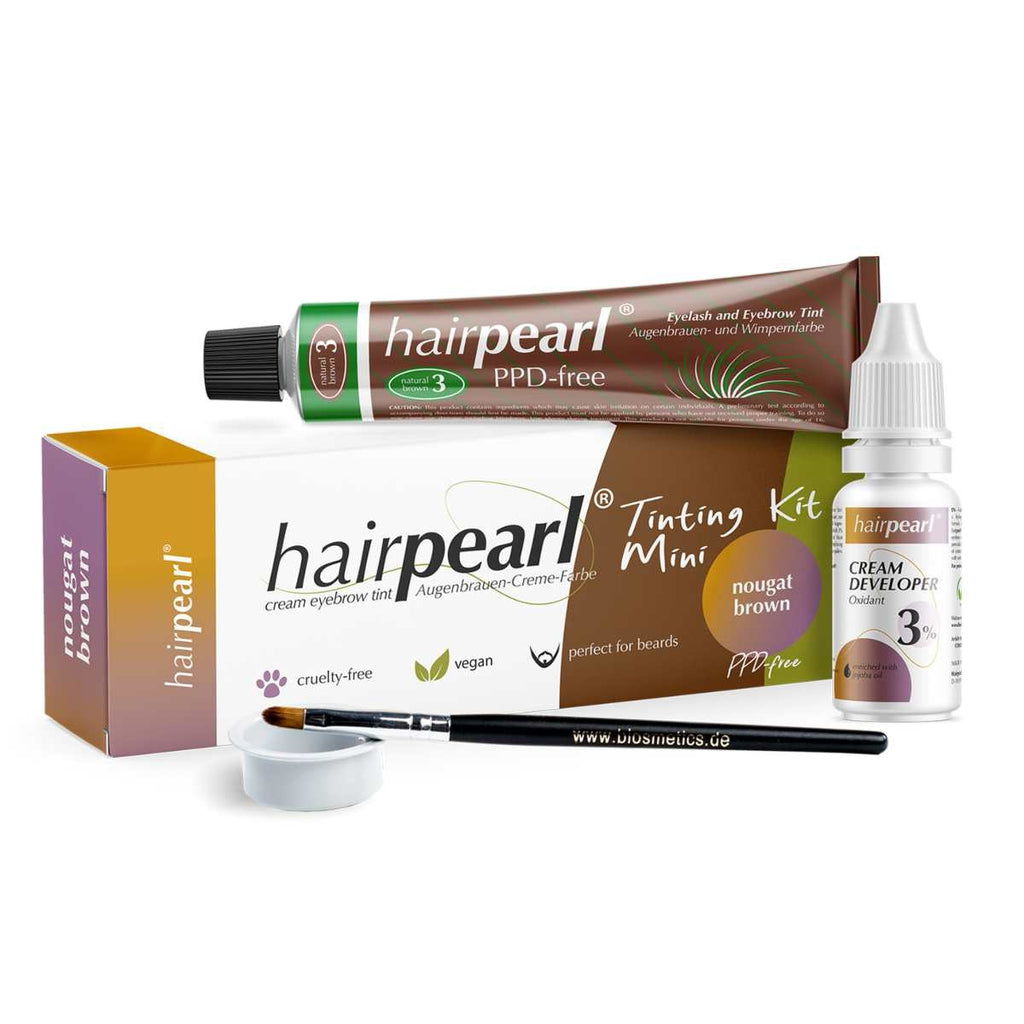 HAIRPEARL - Tinting Kit PPD Free - Nougat brown - HAIRPEARL - Tinting kit ripsi- ja kulmavärit - HAIRPEARL - Nicca.fi