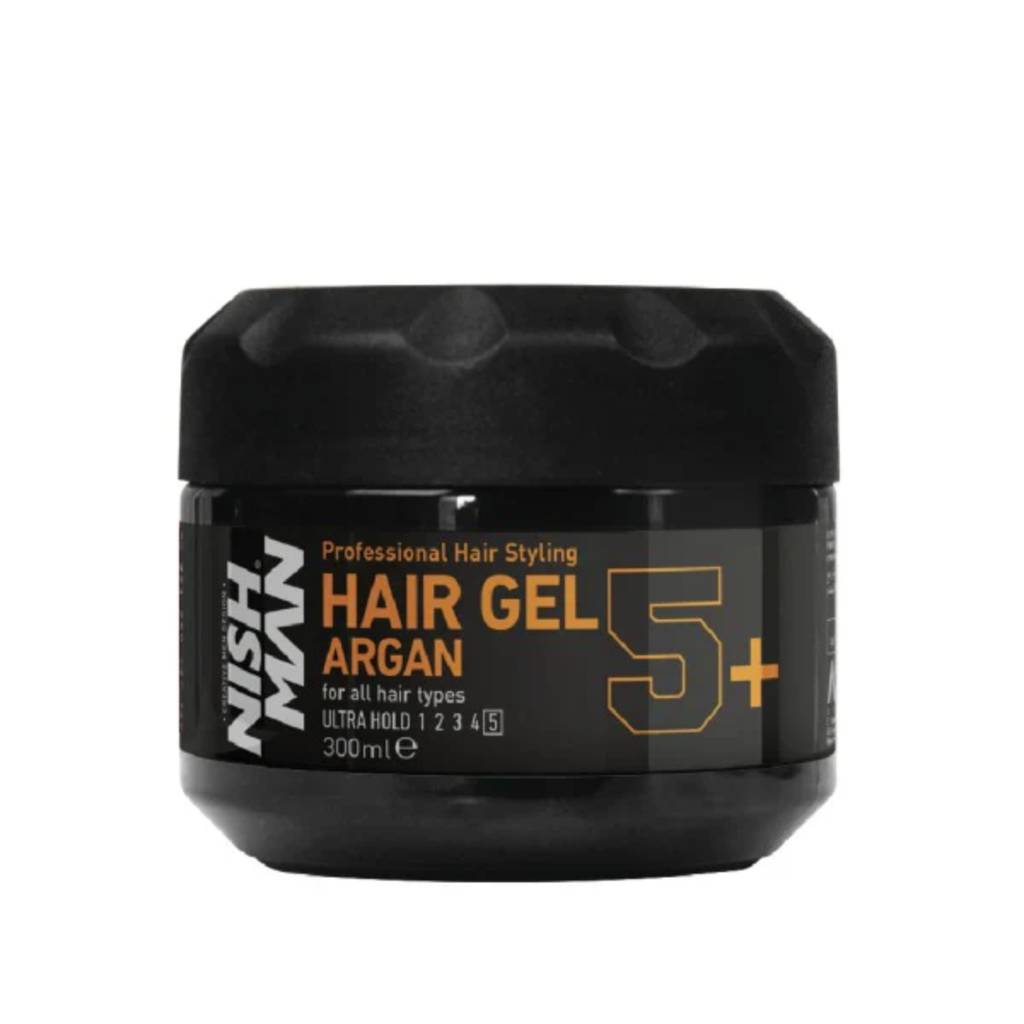 Nishman Hair Gel Argan 5+ Ultra Hold 300ml