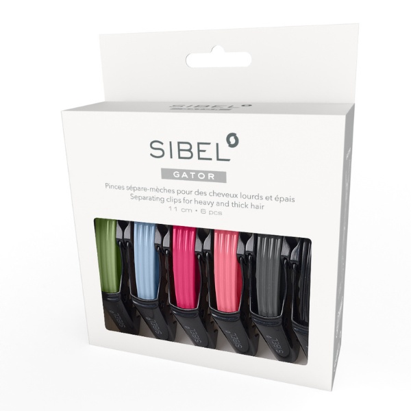 Sibel Gator  jaotteluklipsi 11 cm ,Värilajitelma 6 kpl