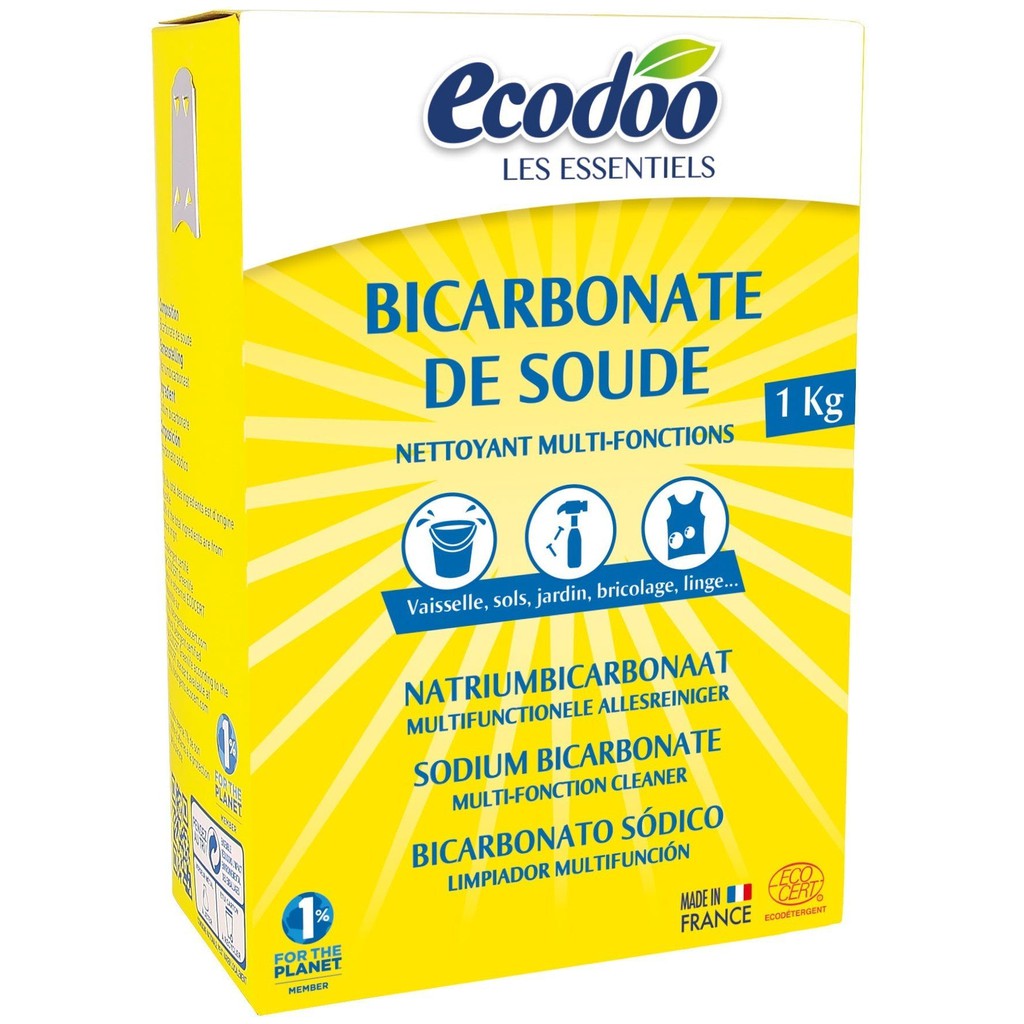 Ecodoo ruokasooda pesu- ja puhdistusaineeksi, 1 kg - Pesuaineet - Ecodoo - Nicca.fi