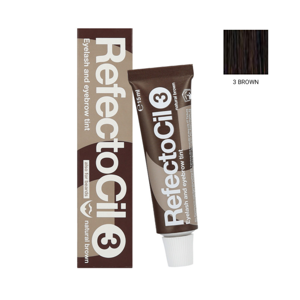 Refectocil Ripsi- ja kulmaväri 15ml nro 3, Ruskea, 15 ml - Refectocil Ripsi -ja kulmavärit - Refectocil - Nicca.fi