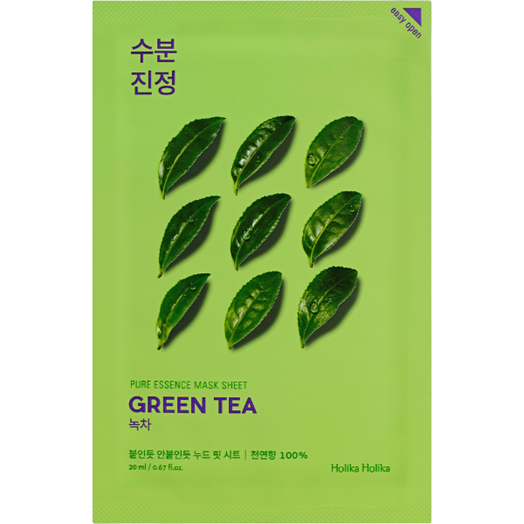 Holika Holika Pure Essence Mask Sheet Green Tea 23 ml - Seerumi - Holika Holika - Nicca.fi