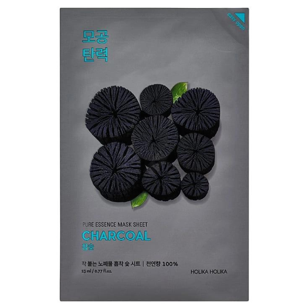 HOLIKA HOLIKA Pure Essence Mask Sheet - Charcoal 23 ml - Seerumi - Holika Holika - Nicca.fi