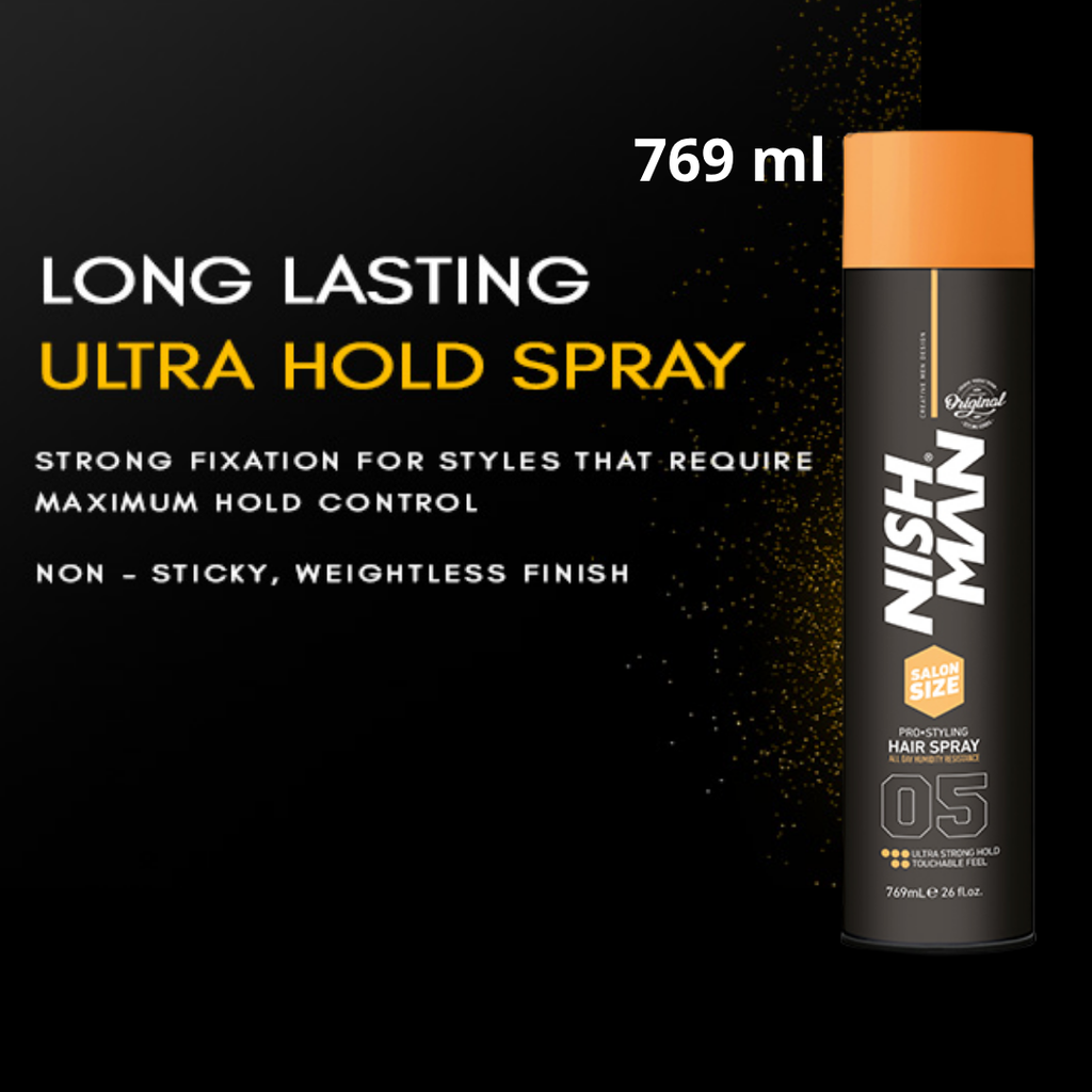 Nishman Hair Styling Spray Ultra Hold 769ml - Hiusten Muotoilutuotteet - Nishman - Nicca.fi