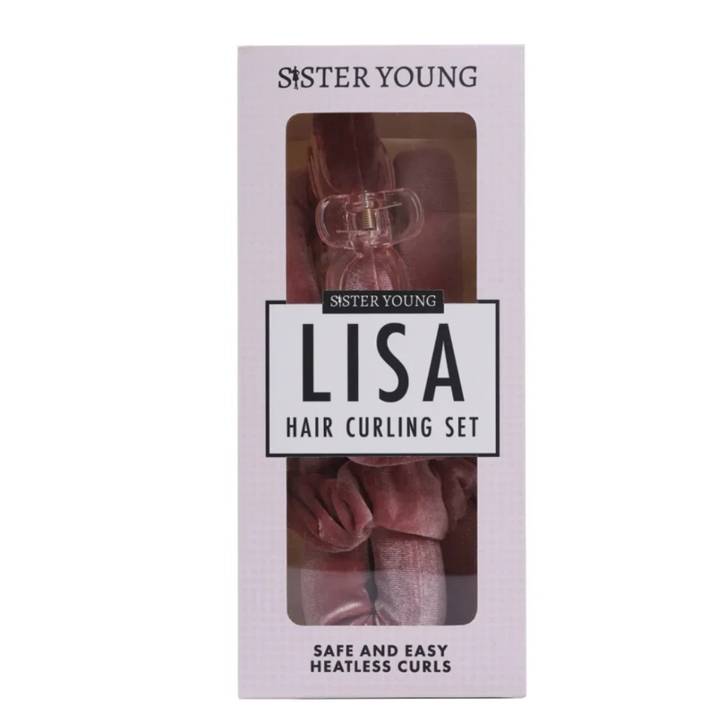 Sister Young Lisa Hair Curling Set – Pinkki hiustenkiharrussetti - Hiuslenkit - Sister Young - Nicca.fi