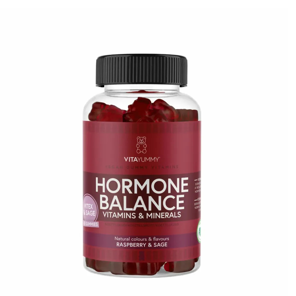 VitaYummy Hormone Balance (Raspberry & Sage) ravintolisä 60pcs