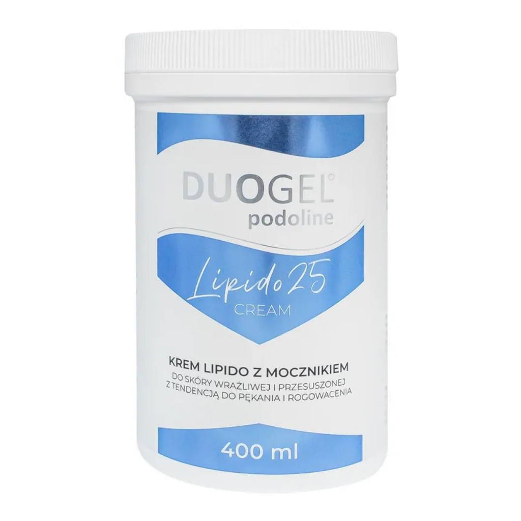 Duogel Lipido Cream with Urea 25% 400ml - Vartalon-ja jalkojen hoito - Duogel - Nicca.fi