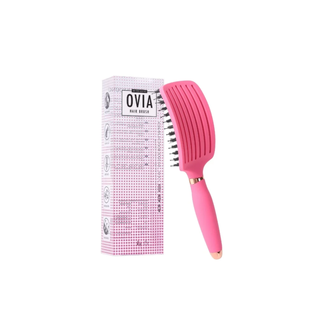 Sister Young Ovia selvitysharja villisian harjaksilla Fuchsia - Muut harjat - SISTER YOUNG - Nicca.fi