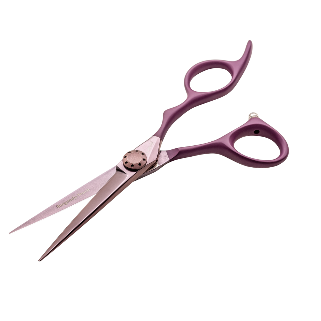 E-kwip + Burgundy-Touch leikkaussakset + 4 kapppaa - Sakset - E-Kwip Plus - Nicca.fi