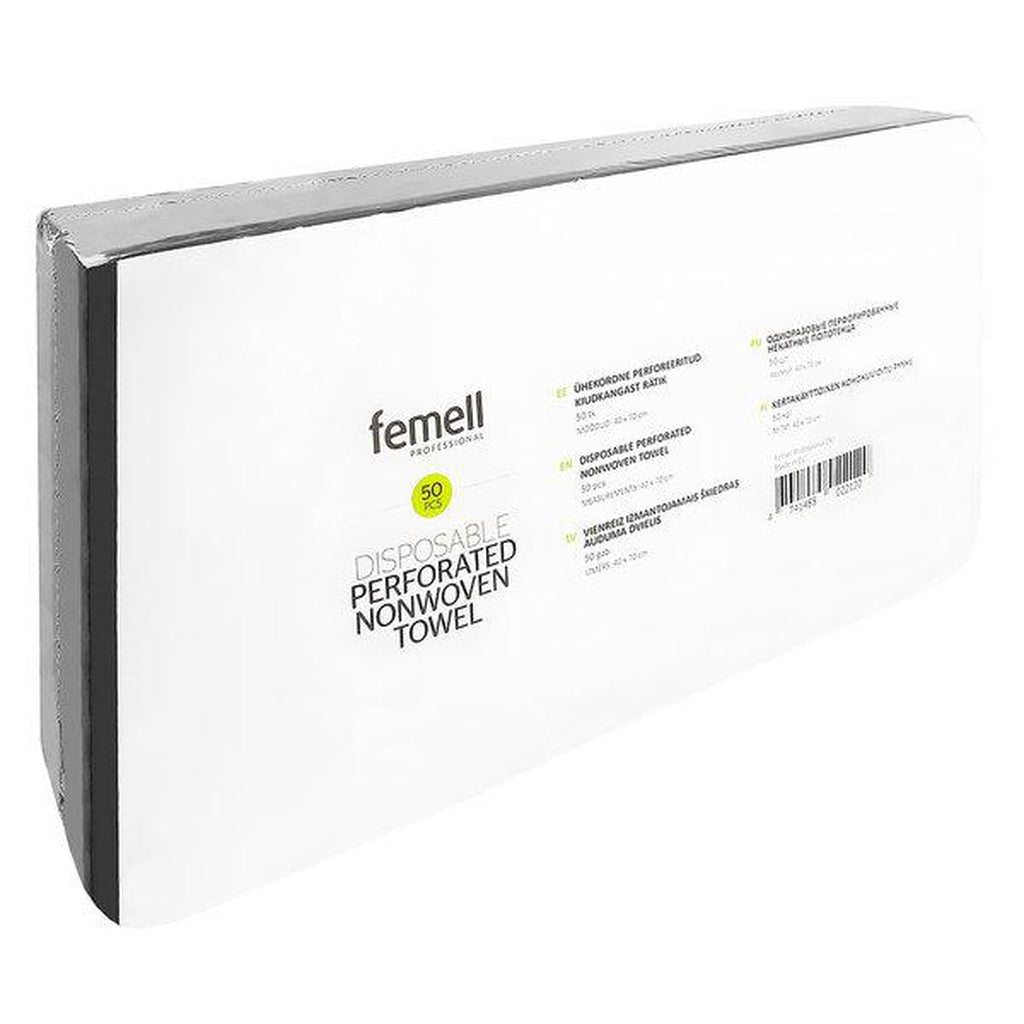 Femell Kertakäyttöinen Kuitupyyhe Musta 40x70 cm, 50 kpl - Pyyhkeet - Femell - Nicca.fi