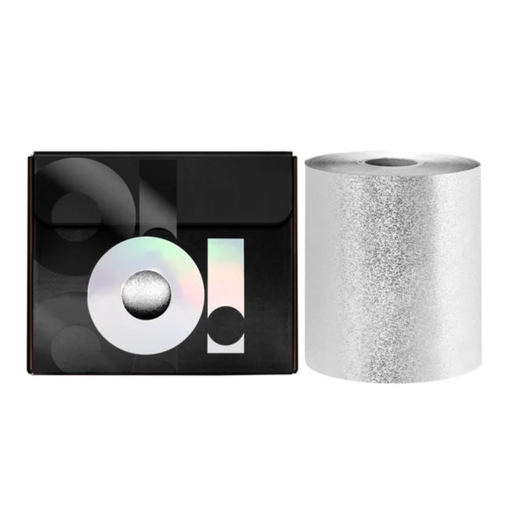 O! Tools Embossed kohokuvioitu foliorulla Hopea 12cm x 100m - Foliot - O! Tools - Nicca.fi