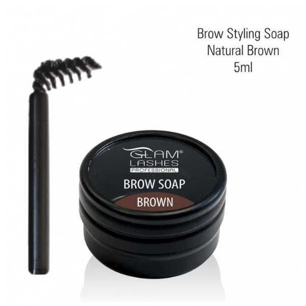 Glamlashes Brow styling soap -kulmasaippua Natural Brown 5 ml - Kasvojen hoito - Glamlashes - Nicca.fi