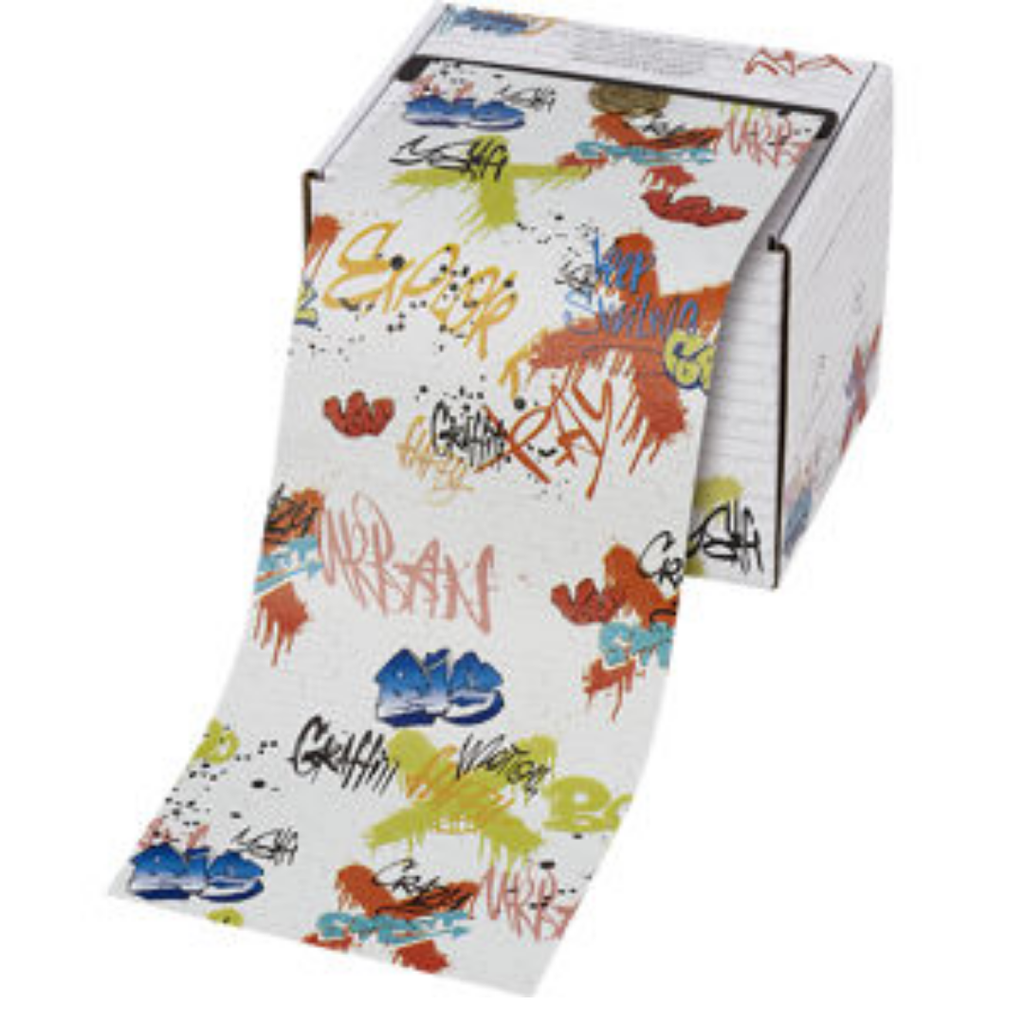 SIBEL Embossed folio 12.7x97m 15µ FW25 Graffiti Ltd - Foliot - Sibel - Nicca.fi