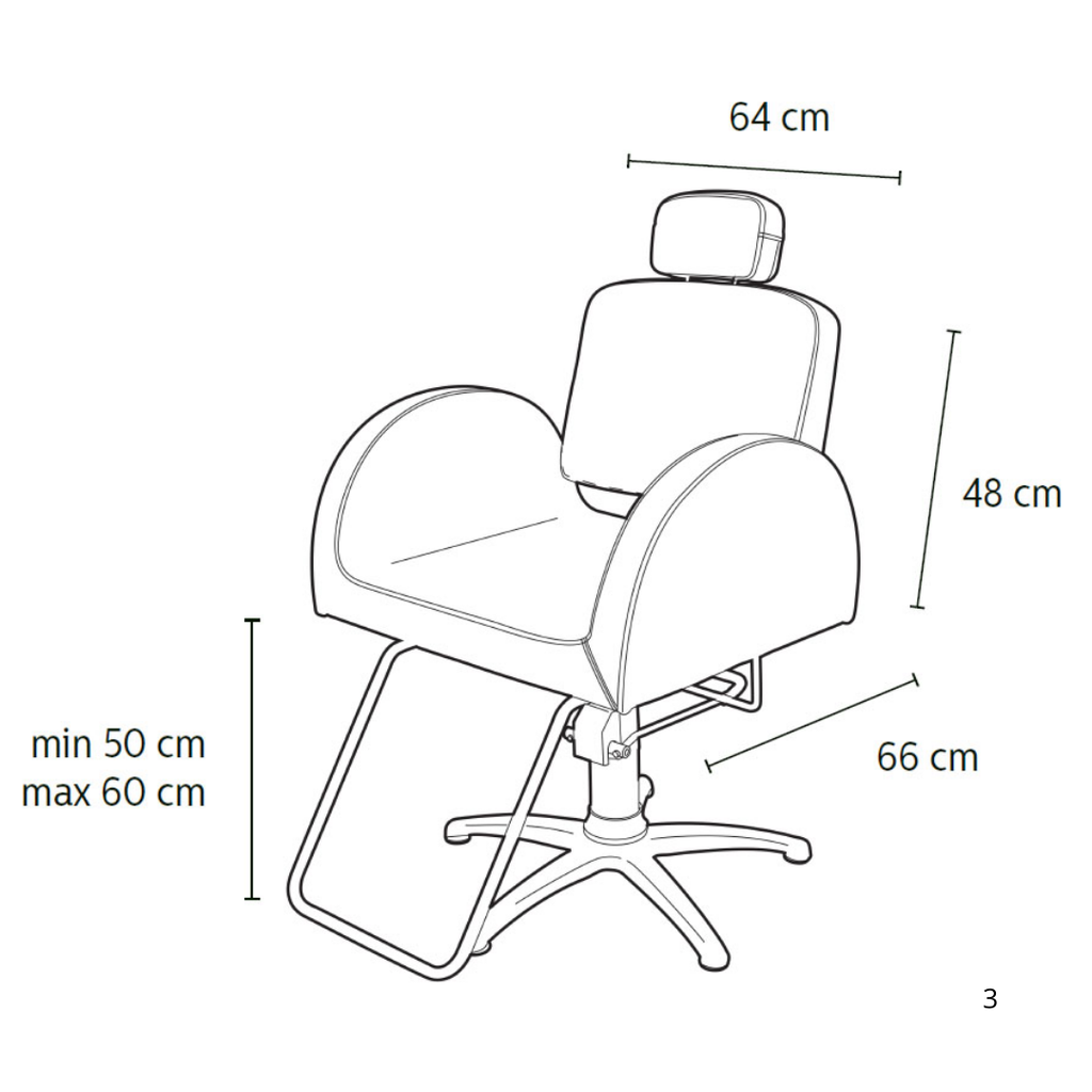 Original Best Buy Kampaamo-/asiakastuoli, Rhone - Parturituolit - Original - Nicca.fi