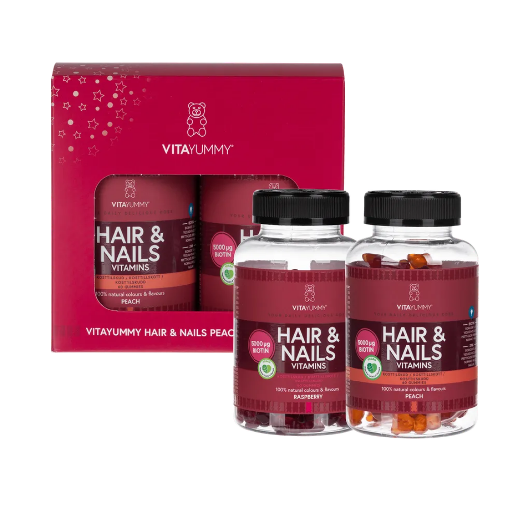 VitaYummy Hair & Nails Ravintolisä – 2 x 60 kpl - Vitamiinit - VITAYUMMY - Nicca.fi