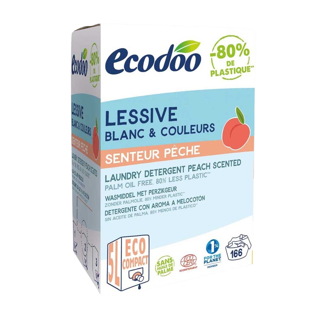 Ecodoo Laundry detergent Peach, tap pack, 5 l