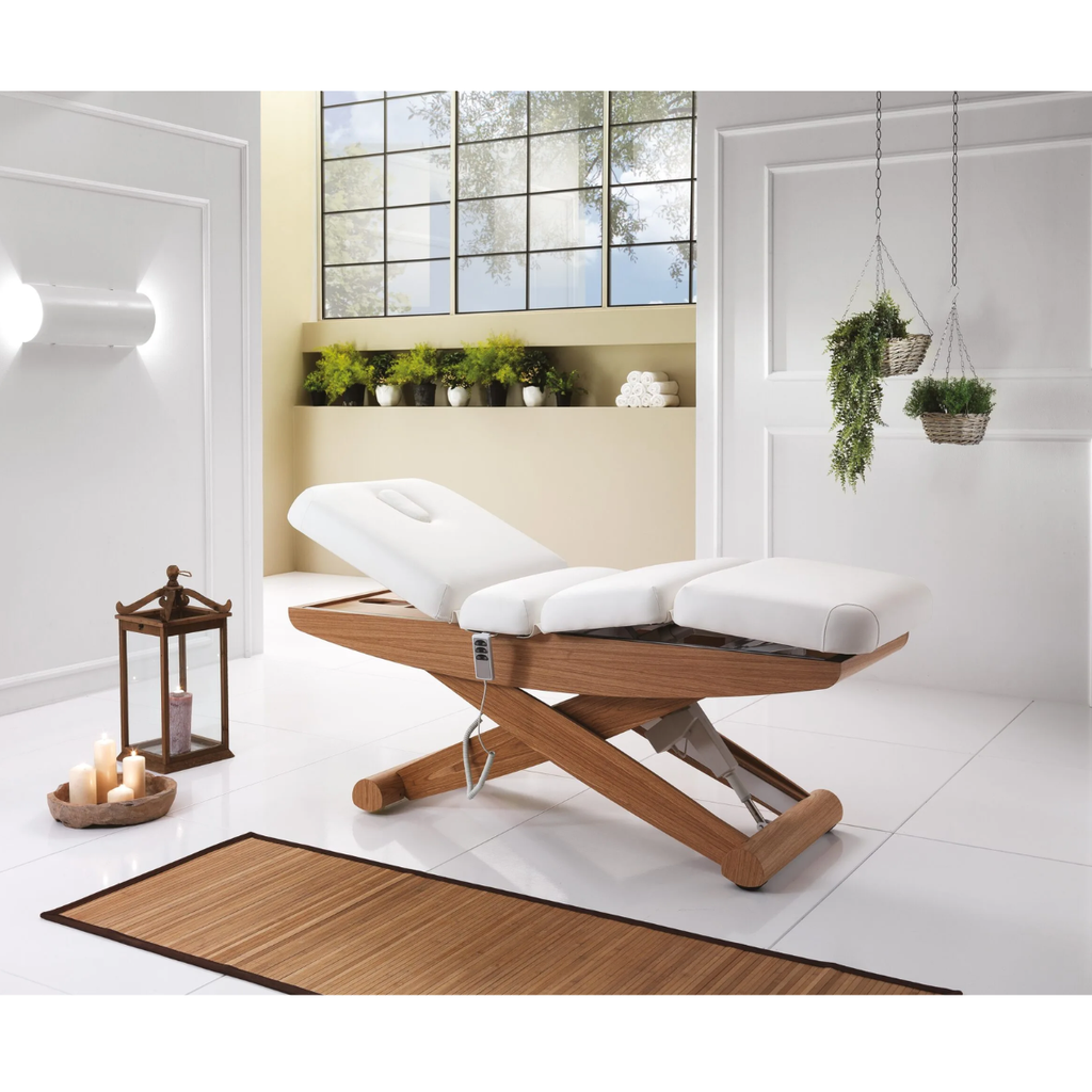 Colonial Wood Spa hoitopöytä 3 moottorilla - Kauneushoitolan kalusteet ja tarvikkeet - Xanitalia - Nicca.fi